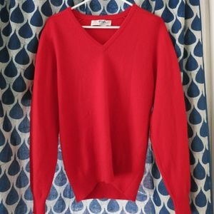 Vintage Red Cashmere Sweater, Size M